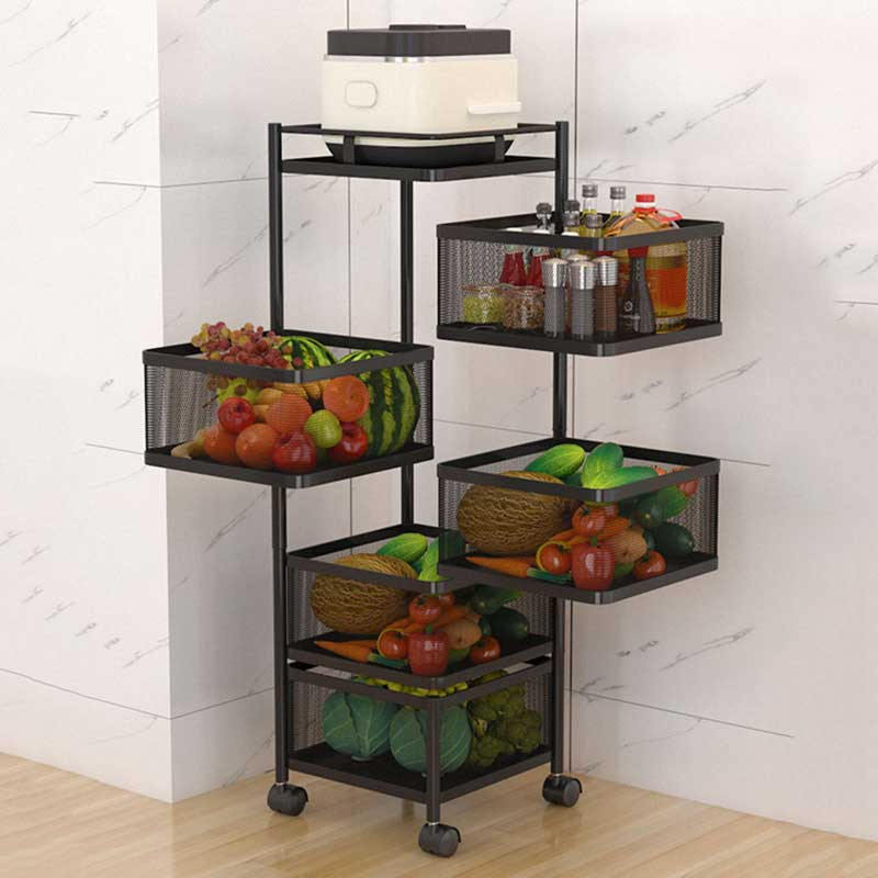 5 Layer Square Shape Kitchen Rack
